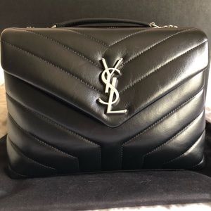YSL LOULOU SMALL IN MATELASSÉ “Y” LEATHER flap bag
